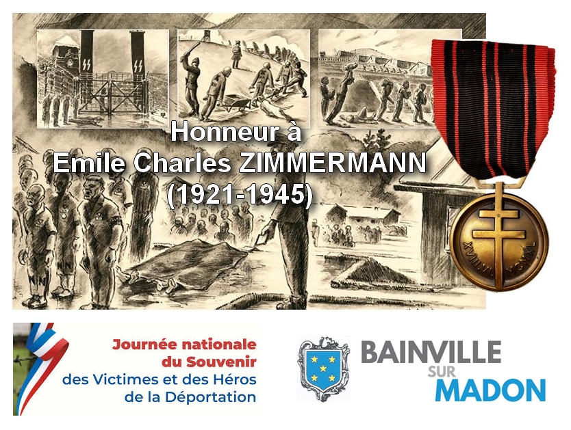 You are currently viewing Journée Nationale du Souvenir des Victimes et des Héros de la Déportation : Emile Charles Zimmermann (1921-1945)