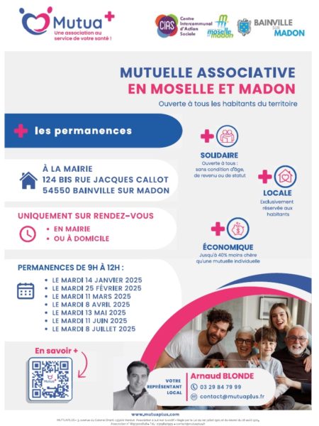 Lire la suite à propos de l’article Mutuelle « Mutuas+ » – Les permanences en 2025